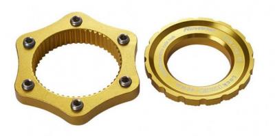 Adaptér Reverse kotouče diskové brzdy centerlock/6-otv. Gold